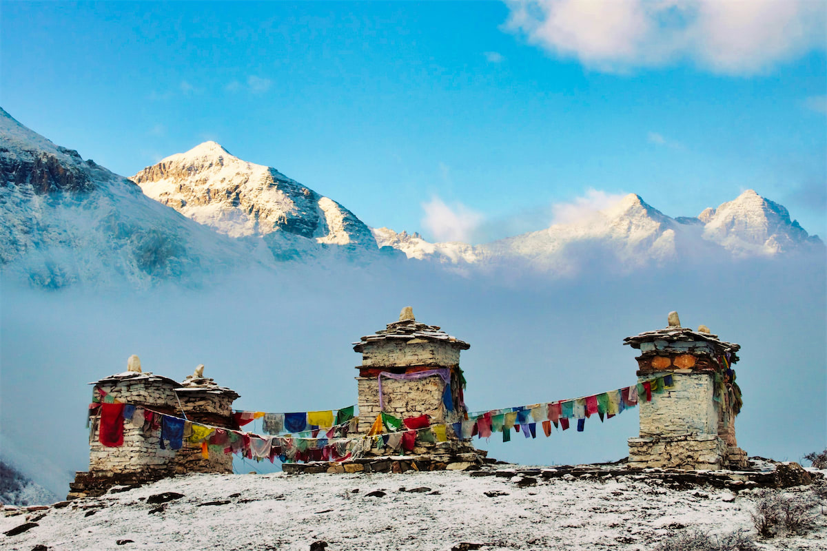 Buddhistische Stupas in Bhutan