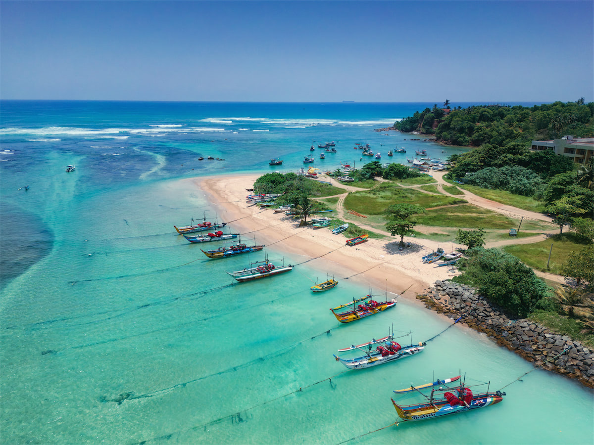 Strand an der Südküste von Sri Lanka