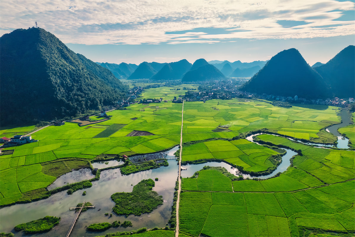 Bac Son Valley, Reisfelder in Vietnam