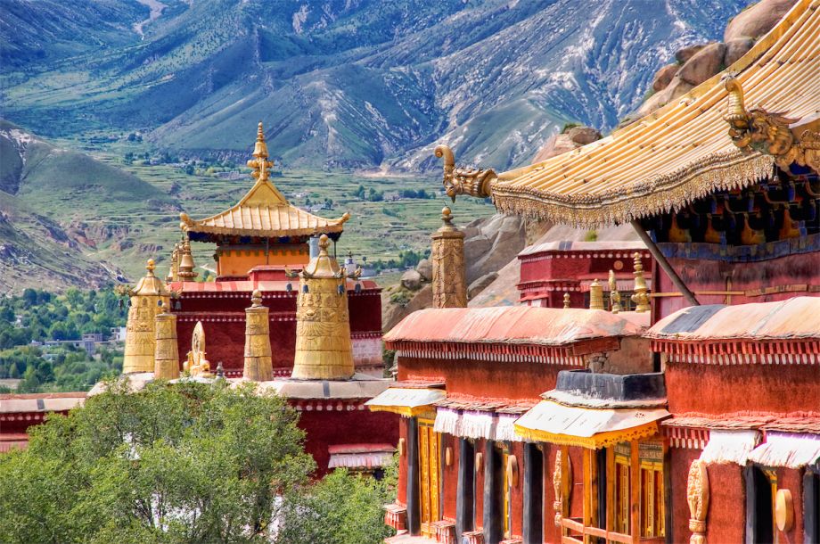 Tempel und Landschaft in China